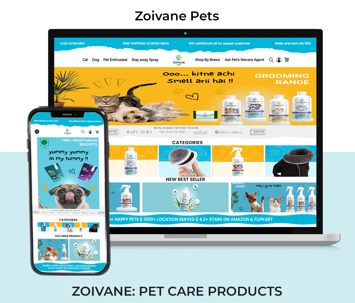 Website For Premium Pet Care Products